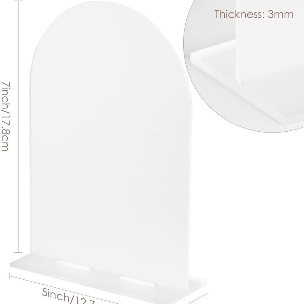 Frosted Acrylic Arches (20)